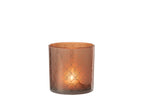 J-LINE WINDLICHT ARC GLAS ORANJE LARGE - Tuincentrum Lopik
