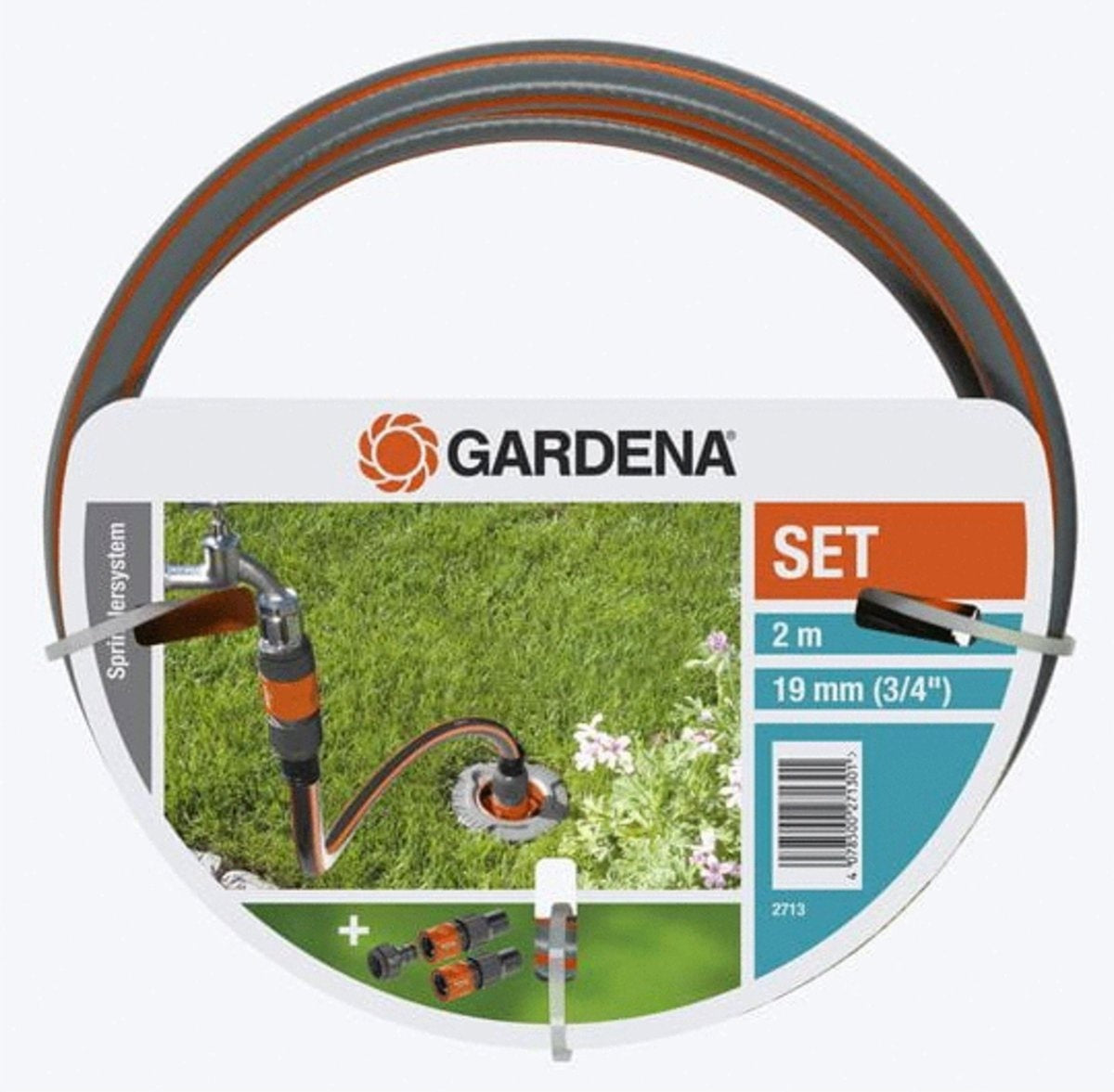 PROFI MAXI-FLOW SYSTEM AANSLUITGARNITUUR 2M 19MM (3/4")