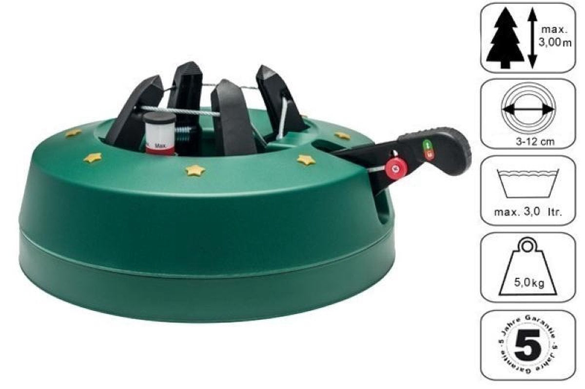 Kerstboomstandaard Start 3 groen D 37 H 11 cm