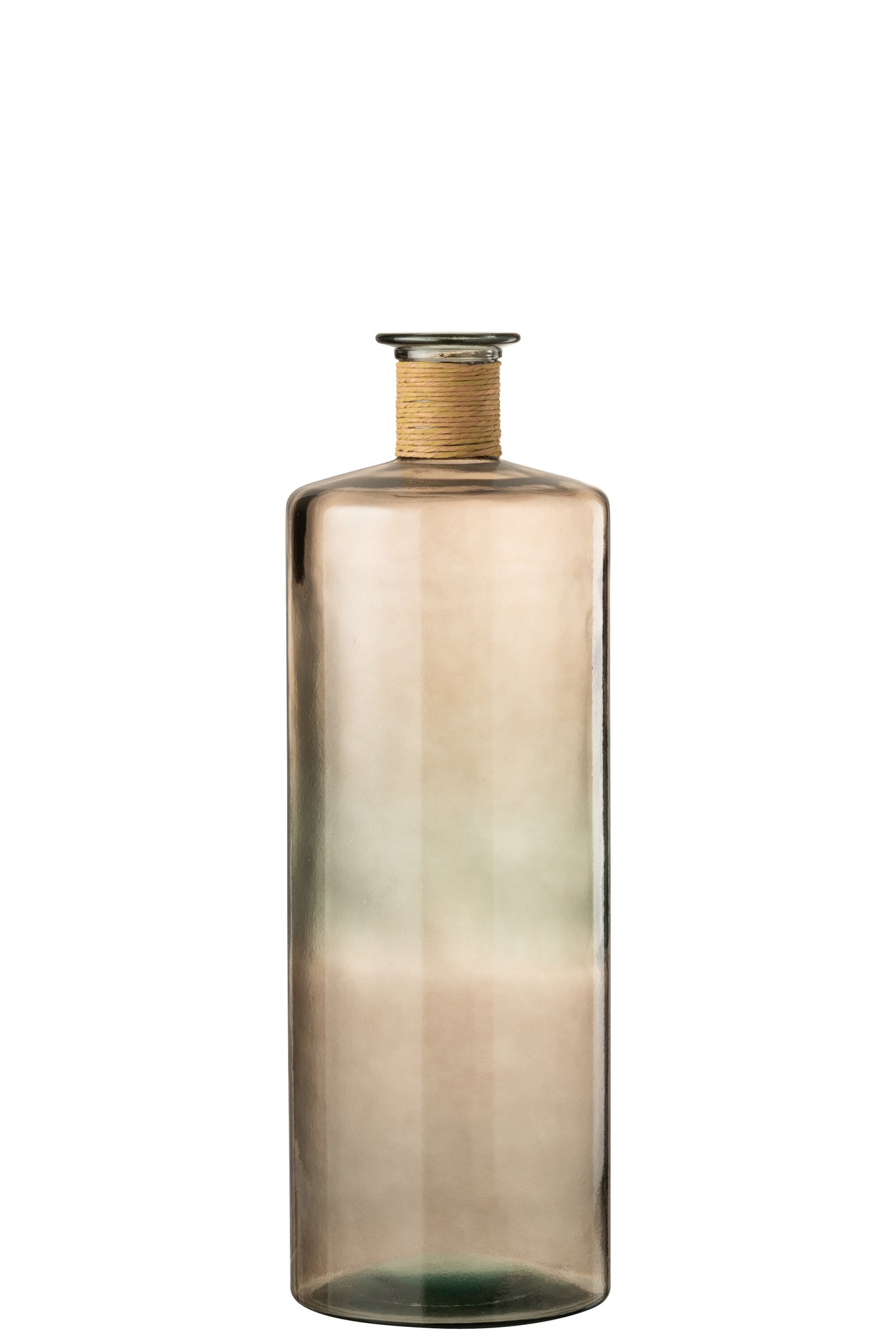J-LINE VASE SAFARI GLAS HELLBRAUN GROSS