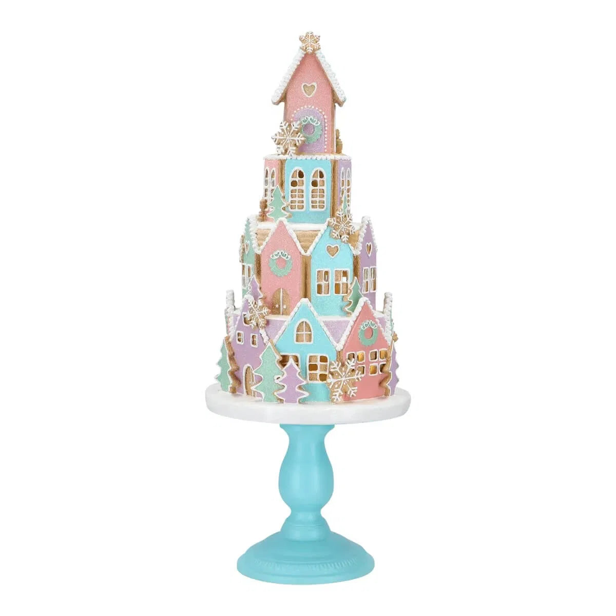 Cake house on metal base poly