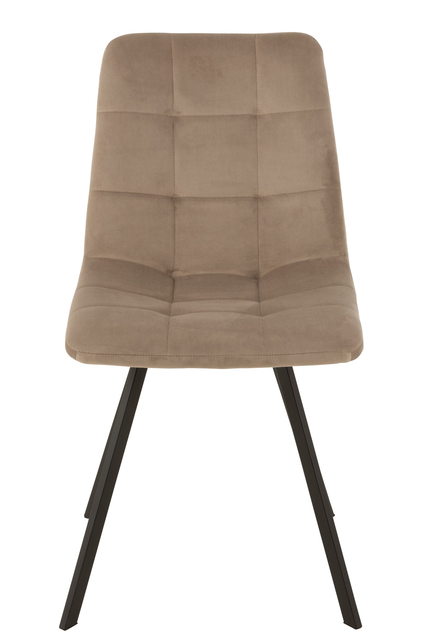 J-LINE STOEL MORGAN TEXTIEL/METAAL BEIGE 47X55X82CM - Tuincentrum Lopik