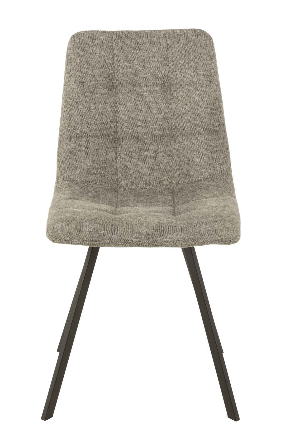 J-LINE STOEL BABETTE TEXTIEL/METAAL GRIJS