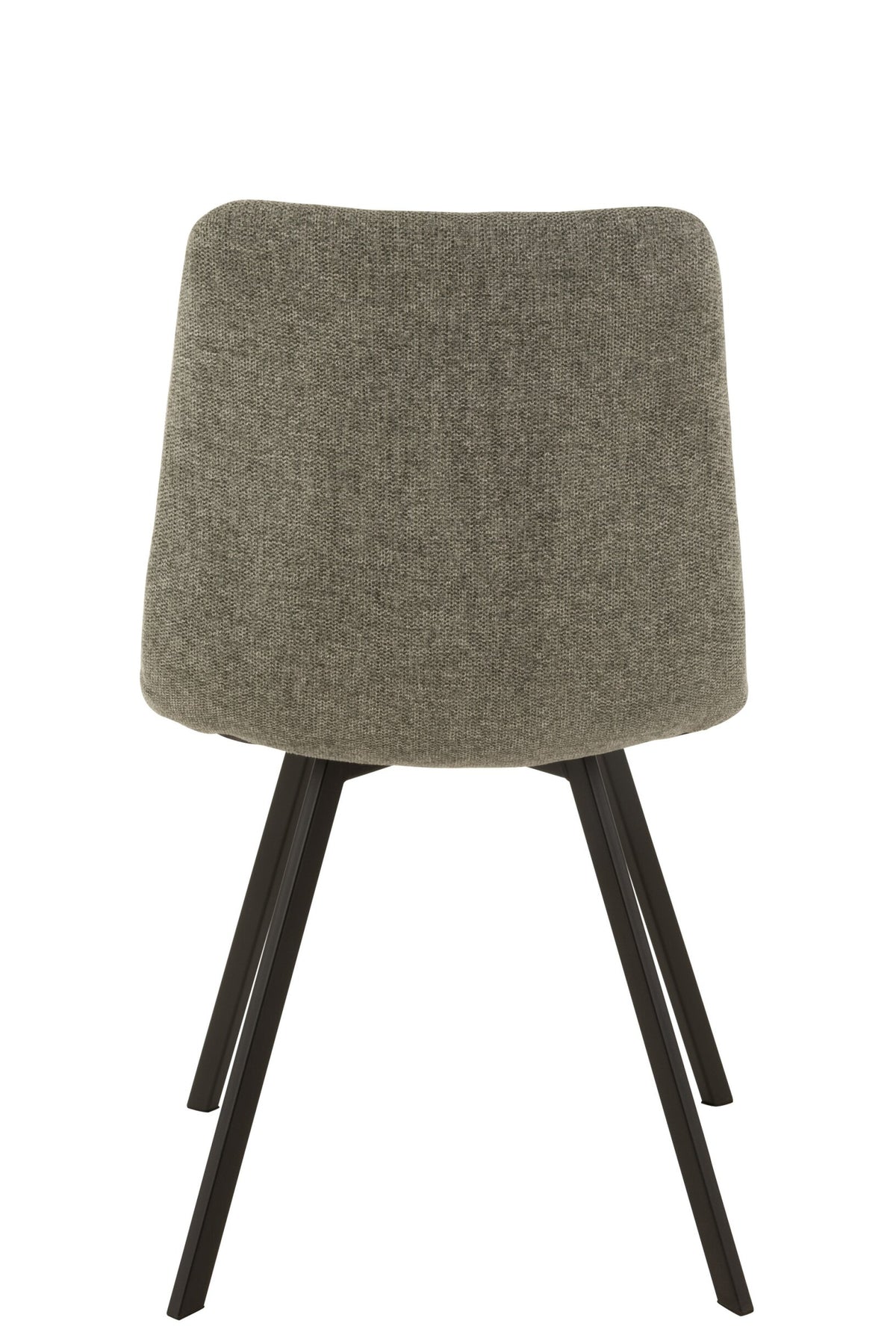 J-LINE STOEL BABETTE TEXTIEL/METAAL GRIJS