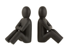 Set 2 Bookend P'tit Maurice Poly Black - Tuincentrum Lopik
