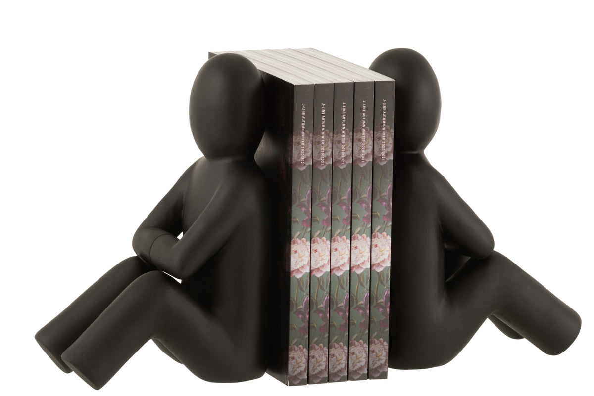 Set 2 Bookend P'tit Maurice Poly Black - Tuincentrum Lopik
