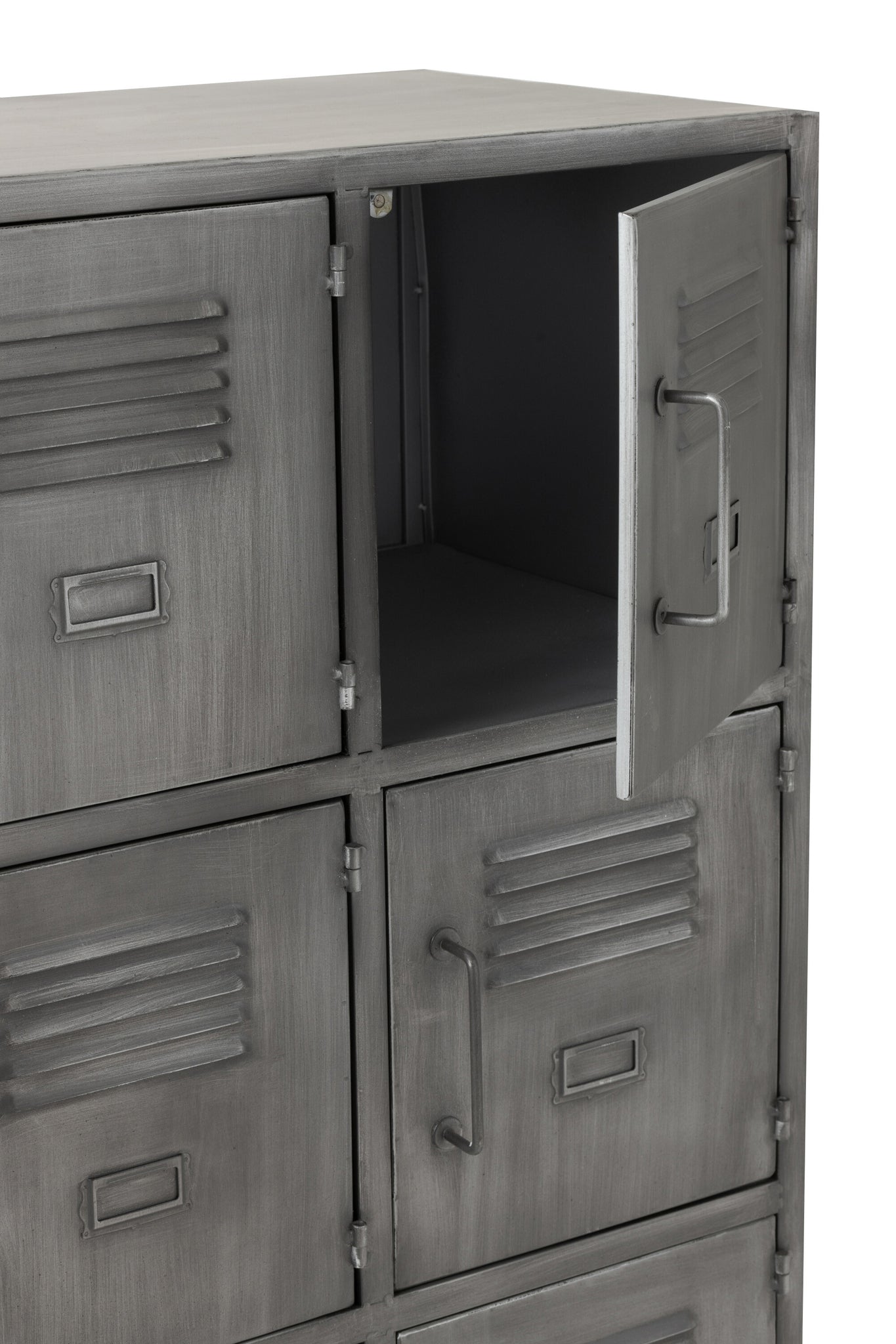 Cupboard 9Doors Metal Silver - Tuincentrum Lopik