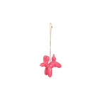 HOUSEVITAMIN DECORATIEVE HANGER BALLONHOND KERAMIEK ROZE 6,5 CM
