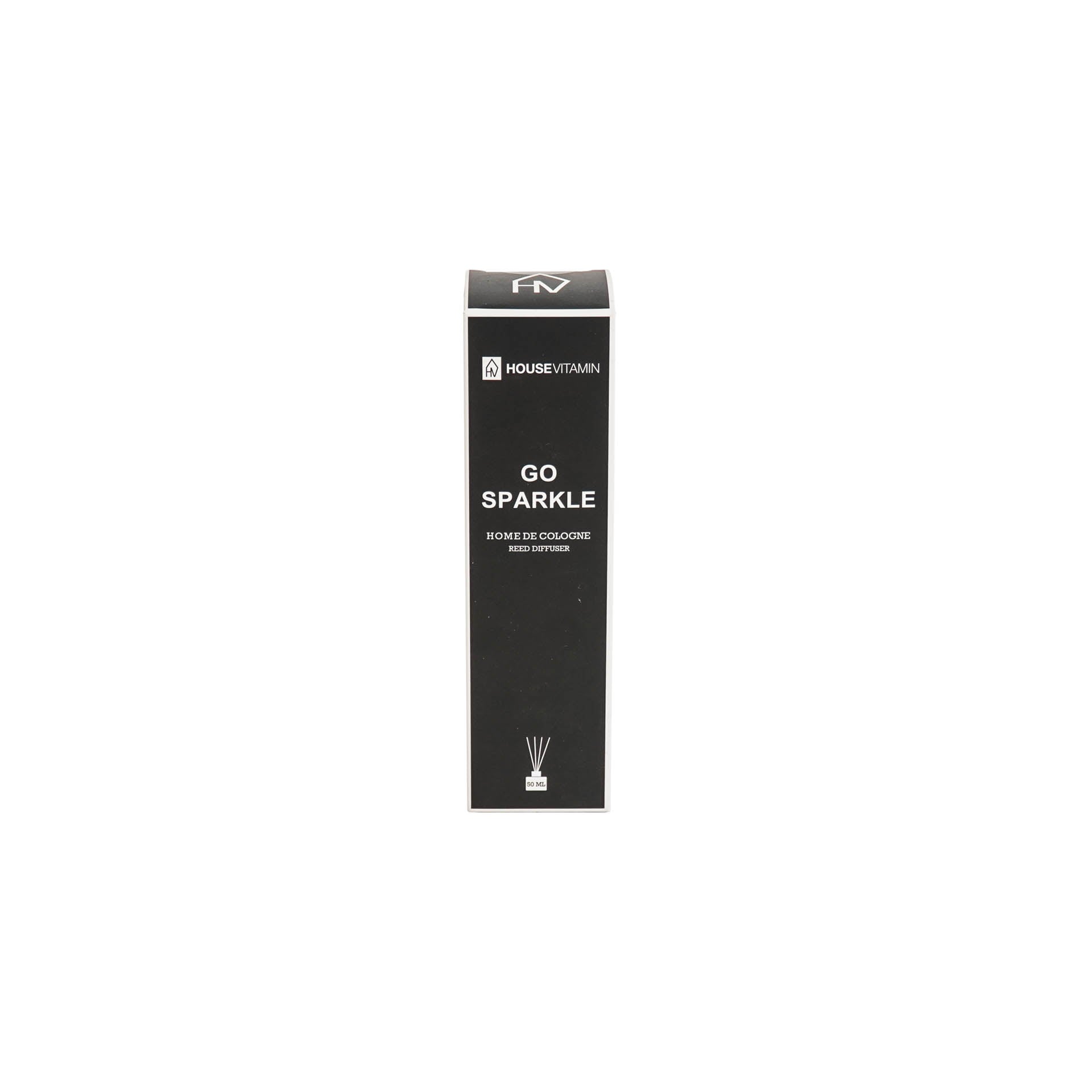 HOUSEVITAMIN REED DIFFUSER GLAS/VEZEL 50ML GO SPARKLE