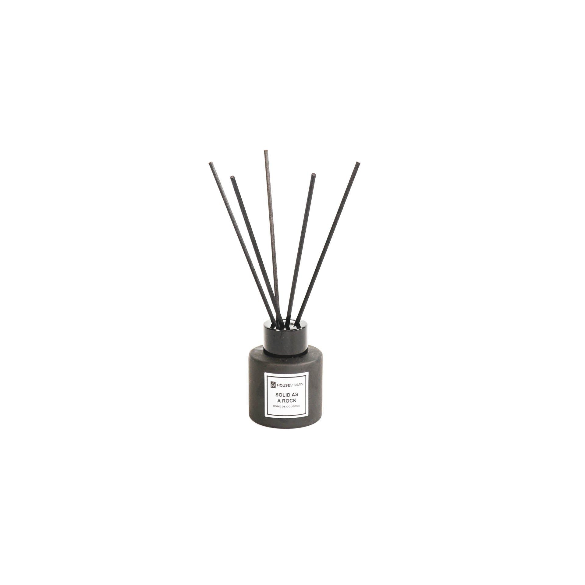 HOUSEVITAMIN REED DIFFUSER GLAS/VEZEL 50ML SOLID AS A ROCK