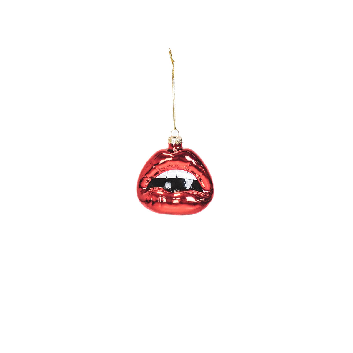 HOUSEVITAMIN KERSTHANGER LIPPEN GLAS ROOD 8,5 CM