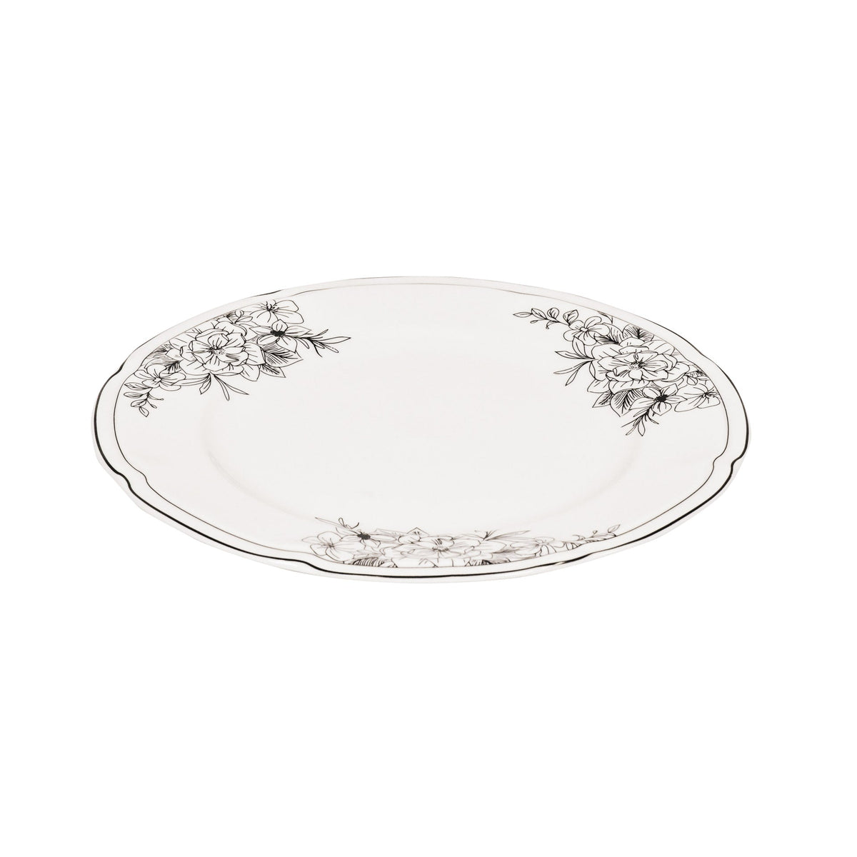 HOUSEVITAMIN BORD LES FLEURS NEW BONE CHINA 26 CM