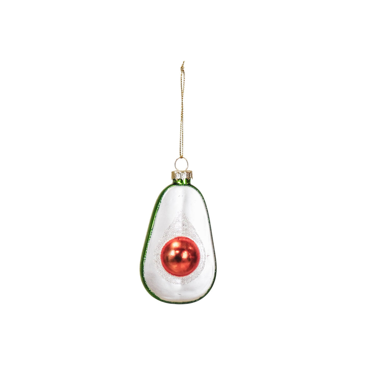 HOUSEVITAMIN KERSTHANGER AVOCADO GLAS GROEN 9,5 CM