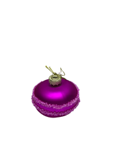 HOUSEVITAMIN KERSTHANGER MACARON GLAS NEONROZE 6,5 CM