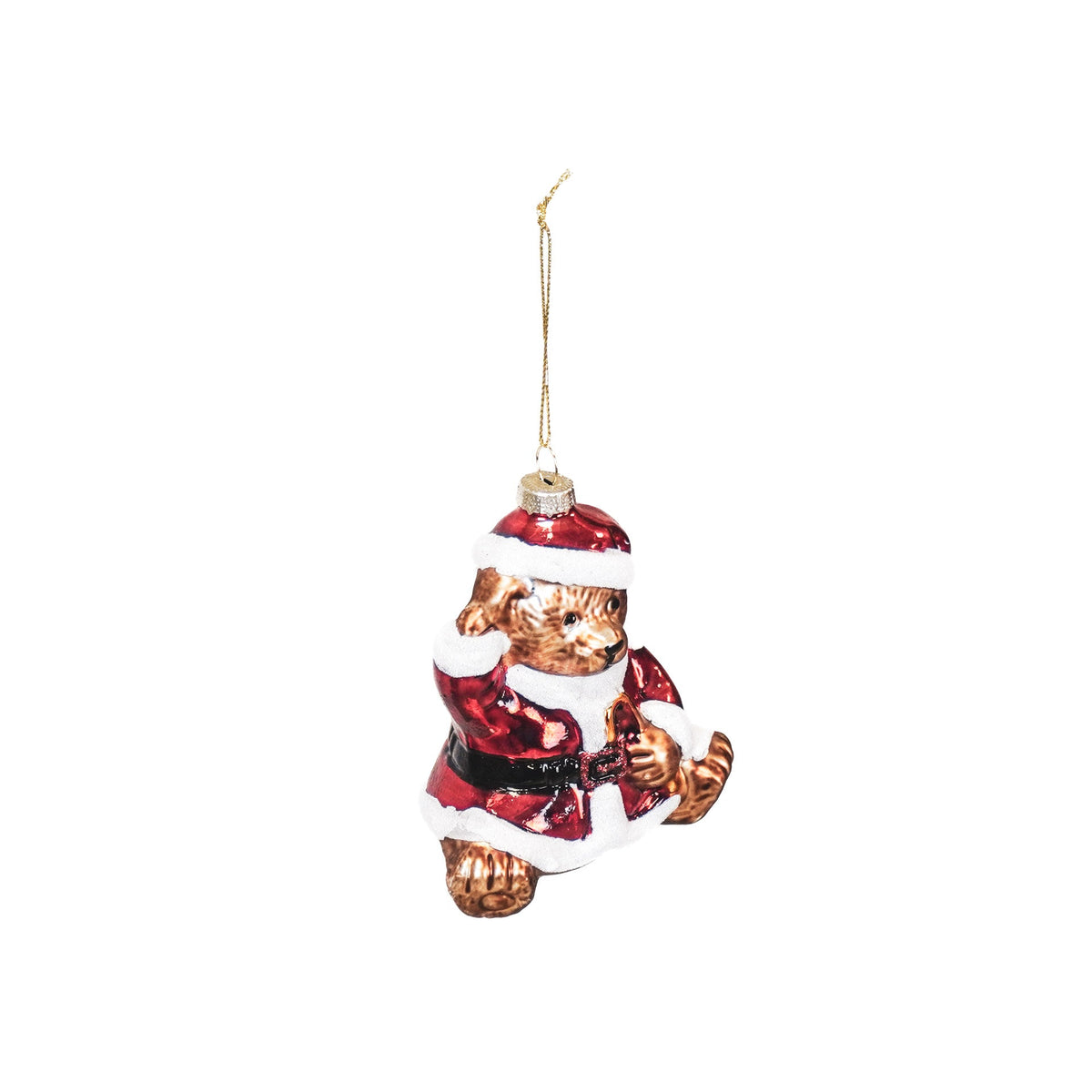 HOUSEVITAMIN KERSTHANGER SANTA BEAR GLAS 10,5 CM