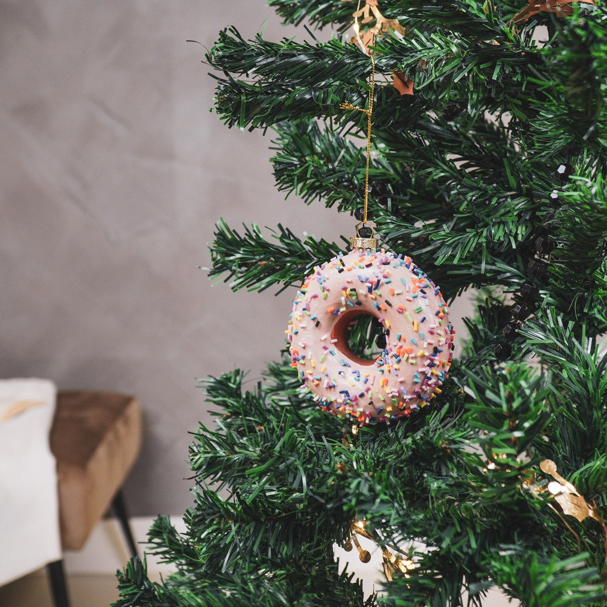 HOUSEVITAMIN KERSTHANGER DONUT GLAS 9,5 CM
