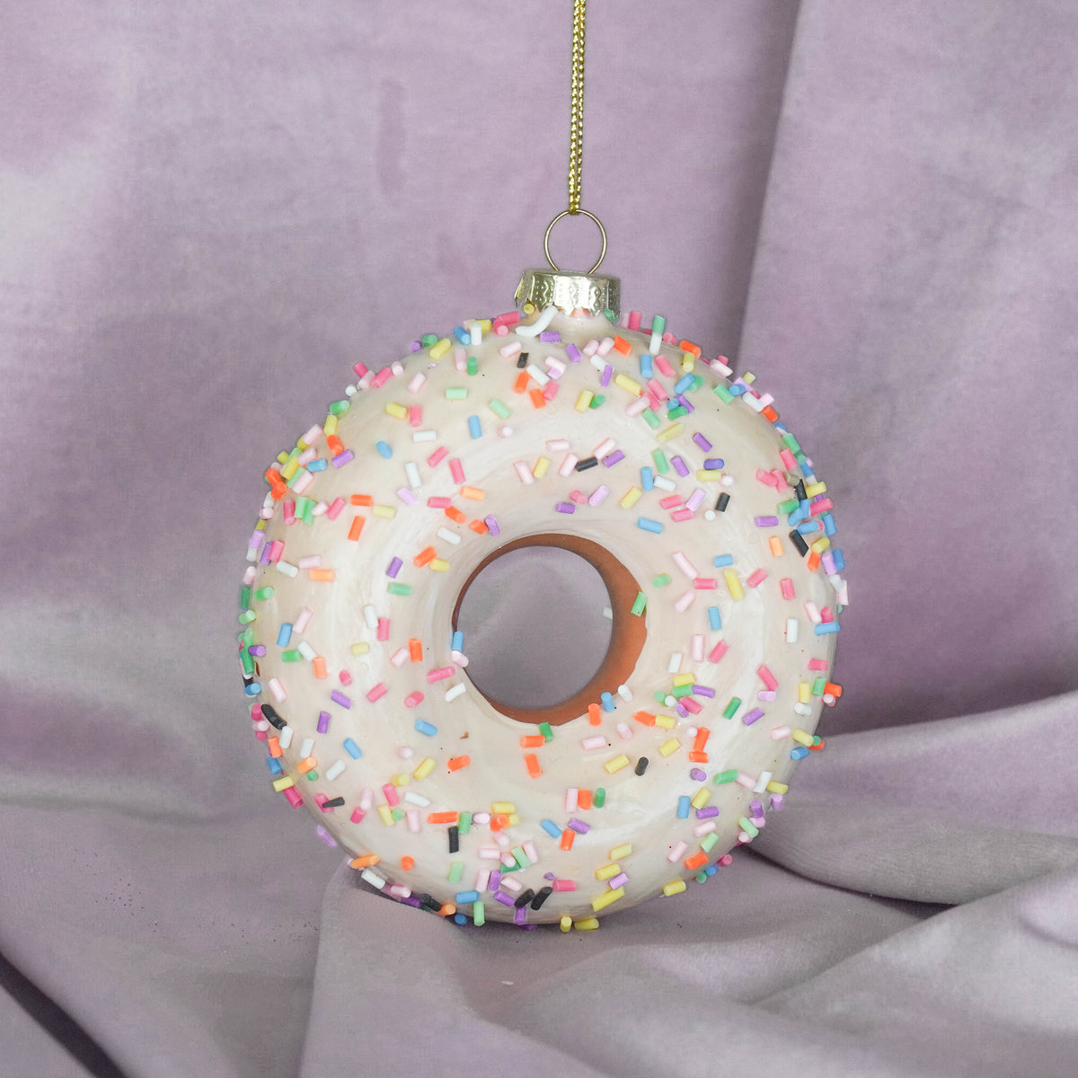 HOUSEVITAMIN KERSTHANGER DONUT GLAS 9,5 CM