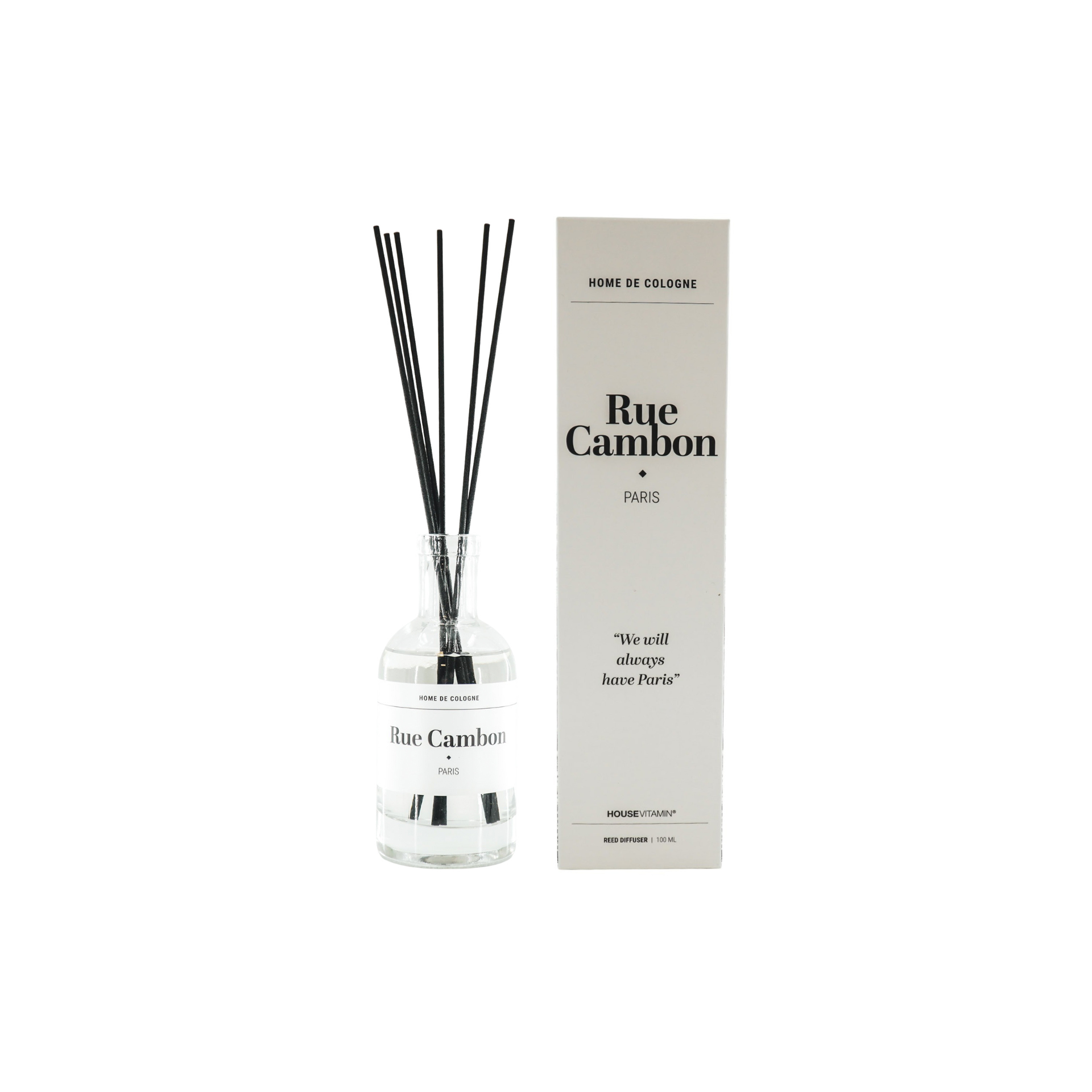 HOUSEVITAMIN REED DIFFUSER RUE CAMBON PARIS BERGAMOT 100ML