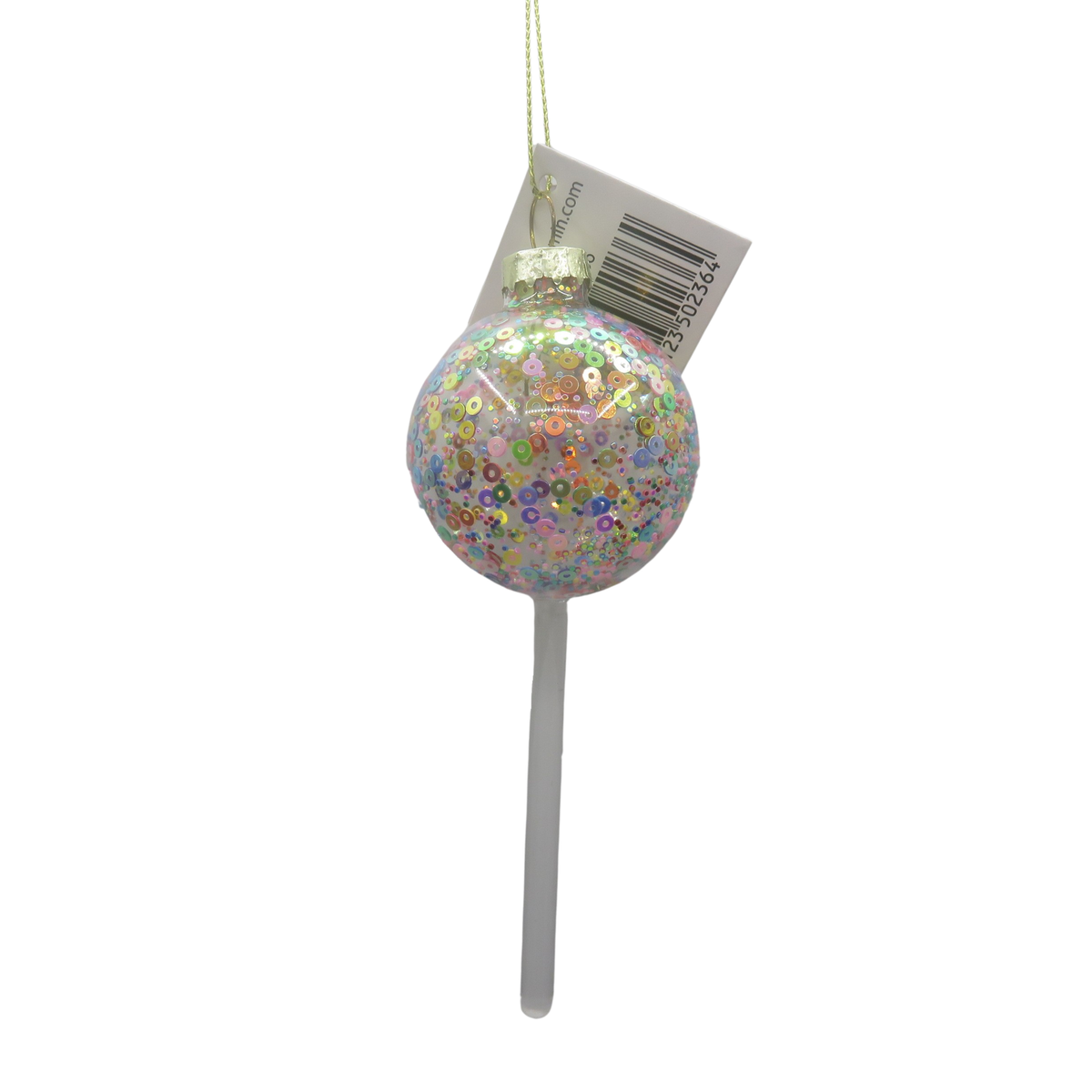 HOUSEVITAMIN KERSTHANGER LOLLY GLAS 13,5 CM