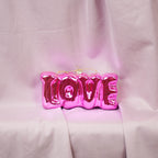 HOUSEVITAMIN KERSTHANGER LOVE GLAS ROZE 7,5 CM