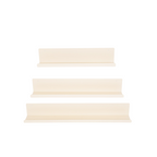 HOUSEVITAMIN SET VAN 3 WANDPLANKEN METAAL BEIGE 40/50/60 CM