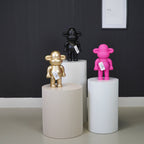 HOUSEVITAMIN APENBEELD THE LEGEND POLYRESIN ZWART 35 CM