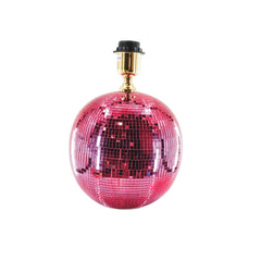 HOUSEVITAMIN TAFELLAMP DISCOBAL GLAS ROZE 20 CM