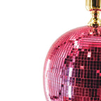 HOUSEVITAMIN TAFELLAMP DISCOBAL GLAS ROZE 20 CM