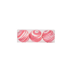 HOUSEVITAMIN SET VAN 3 KERSTBALLEN FOAM NEONROZE 10 CM