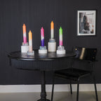 HOUSEVITAMIN XXL DIPDYE DINERKAARS GROEN/WIT/ROZE 25 CM