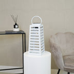 HOUSEVITAMIN LAMPE LATERNE SOLAR METALL WEISS 14X32,5CM