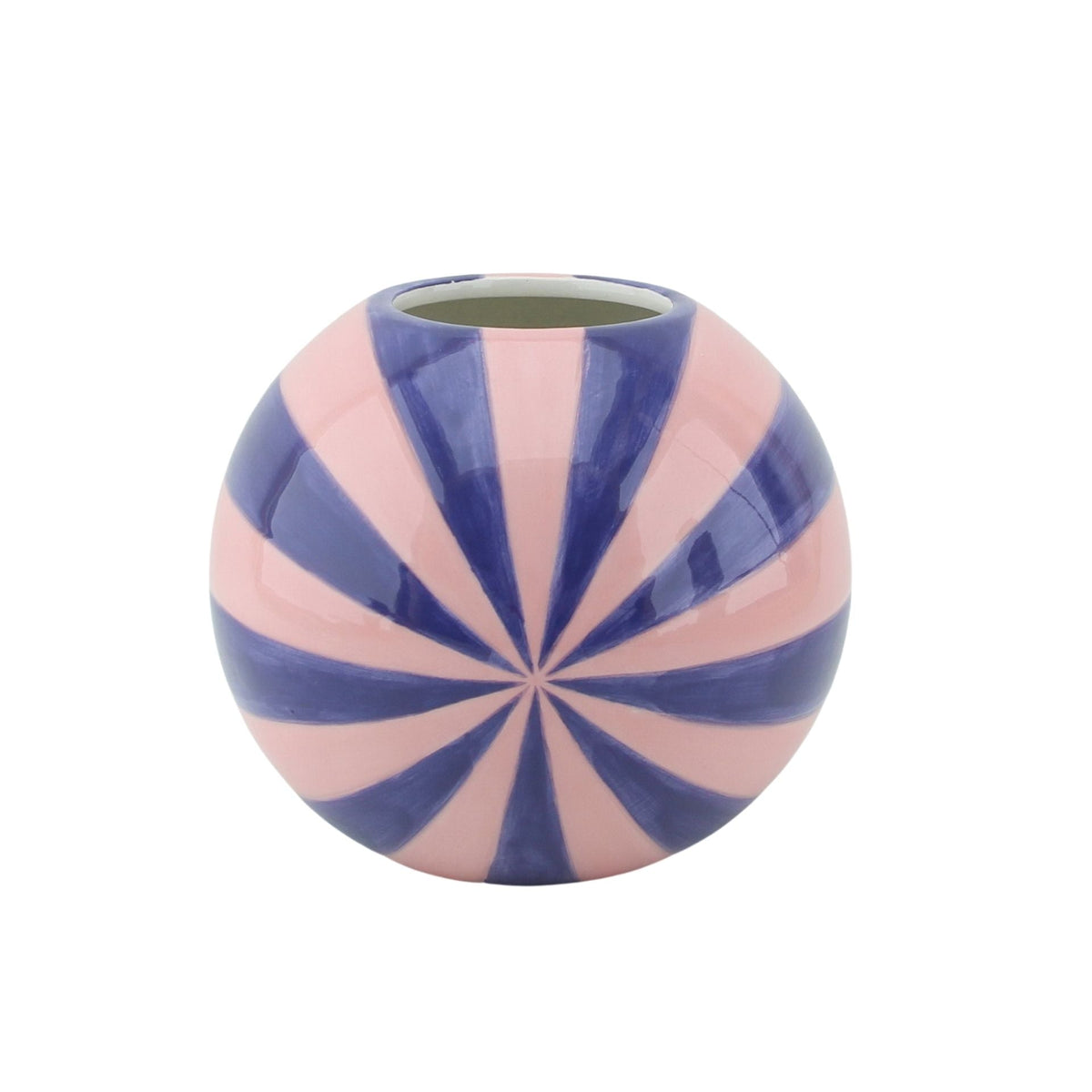 HOUSEVITAMIN VAAS SWIRL DOLOMIET ROZE/BLAUW 17 CM