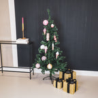 HOUSEVITAMIN SET VAN 3 LED KERSTCADEAUS POLYSTYREEN GOUD/ZWART 15/20/25 CM