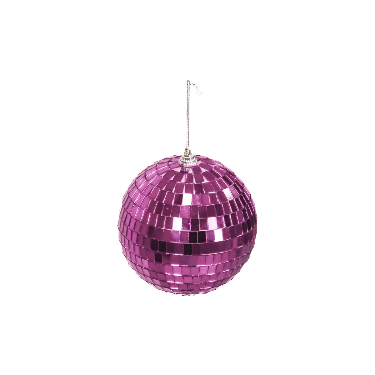 HOUSEVITAMIN KERSTHANGER DISCOBAL FOAM/GLAS ROZE 10 CM