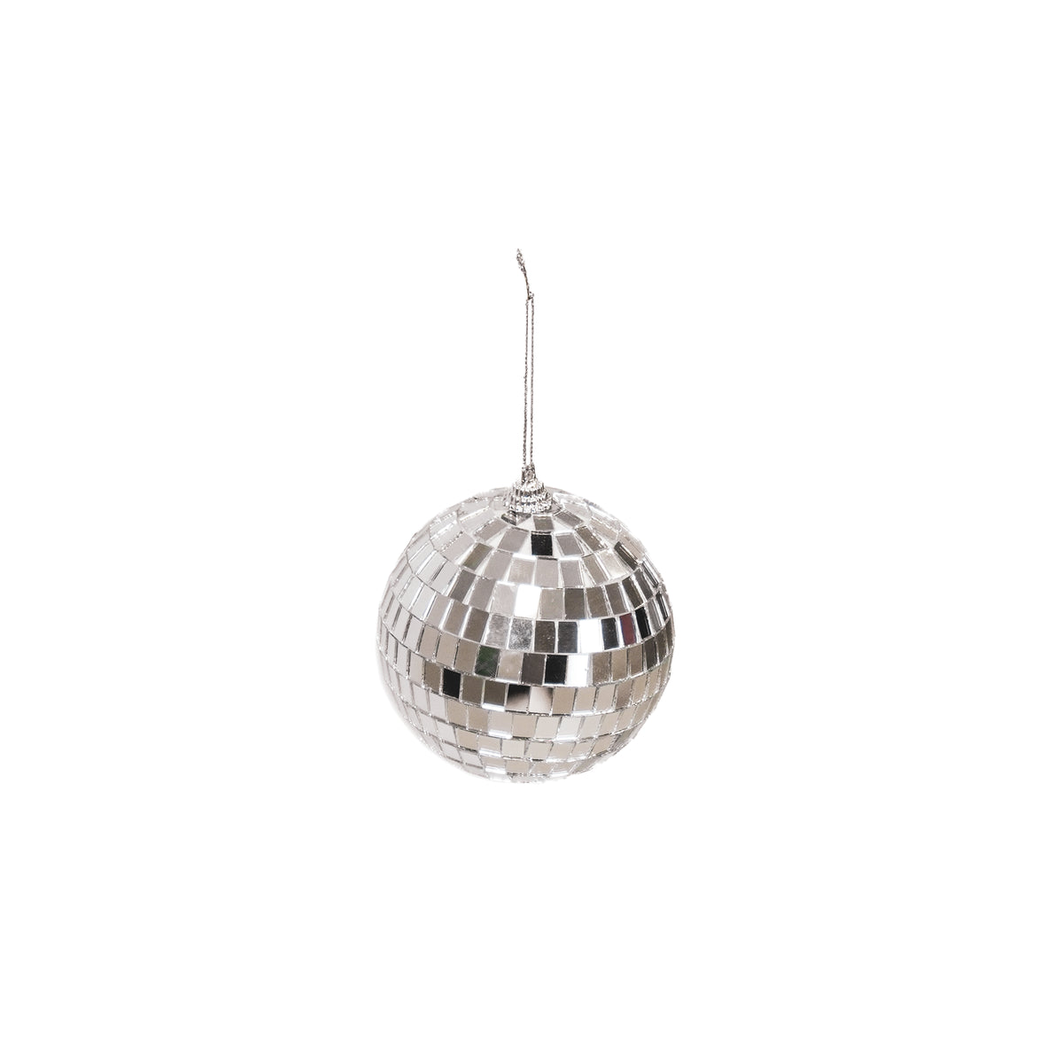 HOUSEVITAMIN KERSTHANGER DISCOBAL SCHUIM/GLAS ZILVER 10 CM