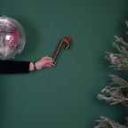 HOUSEVITAMIN DECORATIEVE ZUURSTOK FOAM GROEN/ROOD 21 CM