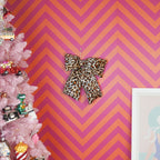 HOUSEVITAMIN DECORATIEVE KERSTSTRIK STOF PANTER 40 CM