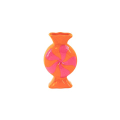 HOUSEVITAMIN VAAS TOFFEE CANDY KERAMIEK ROZE/ORANJE 20 CM