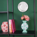 HOUSEVITAMIN VAAS TOFFEE CANDY KERAMIEK LILA/MINT 20 CM