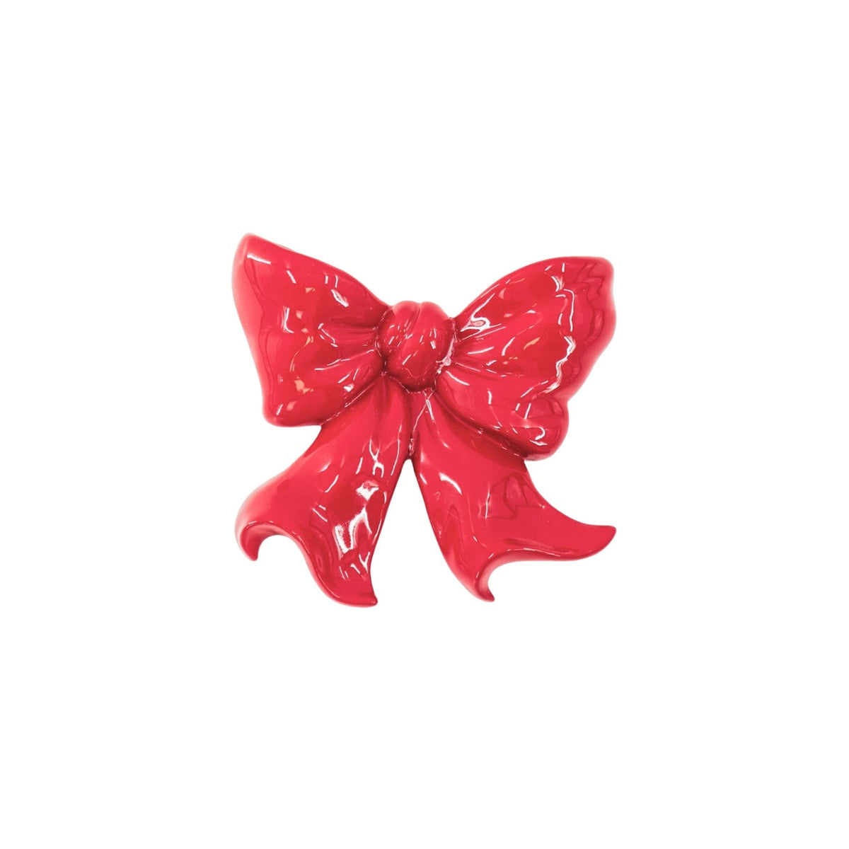 HOUSEVITAMIN WANDVAAS BOW KERAMIEK ROOD 19 CM