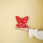 HOUSEVITAMIN WANDVAAS BOW KERAMIEK ROOD 19 CM
