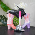 HOUSEVITAMIN VAAS BOOT KERAMIEK ROZE/ORANJE 26,5 CM