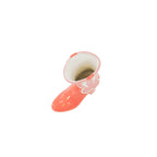 HOUSEVITAMIN VAAS BOOT KERAMIEK ROZE/ORANJE 26,5 CM