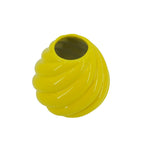 HOUSEVITAMIN VAAS SWIRL KERAMIEK GEEL 21,5 CM