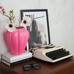 HOUSEVITAMIN VAAS SWIRL KERAMIEK ROZE 21,5 CM