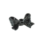 HOUSEVITAMIN KANDELAAR BOW KERAMIEK ZWART 18 CM
