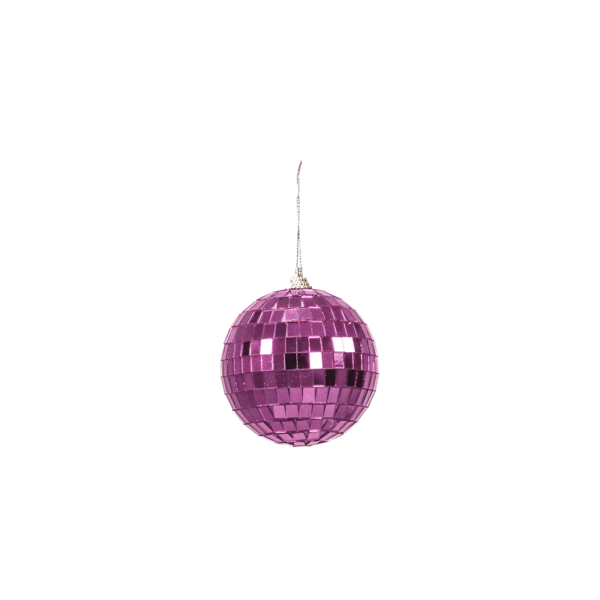 HOUSEVITAMIN KERSTHANGER DISCOBAL FOAM/GLAS ROZE 15 CM