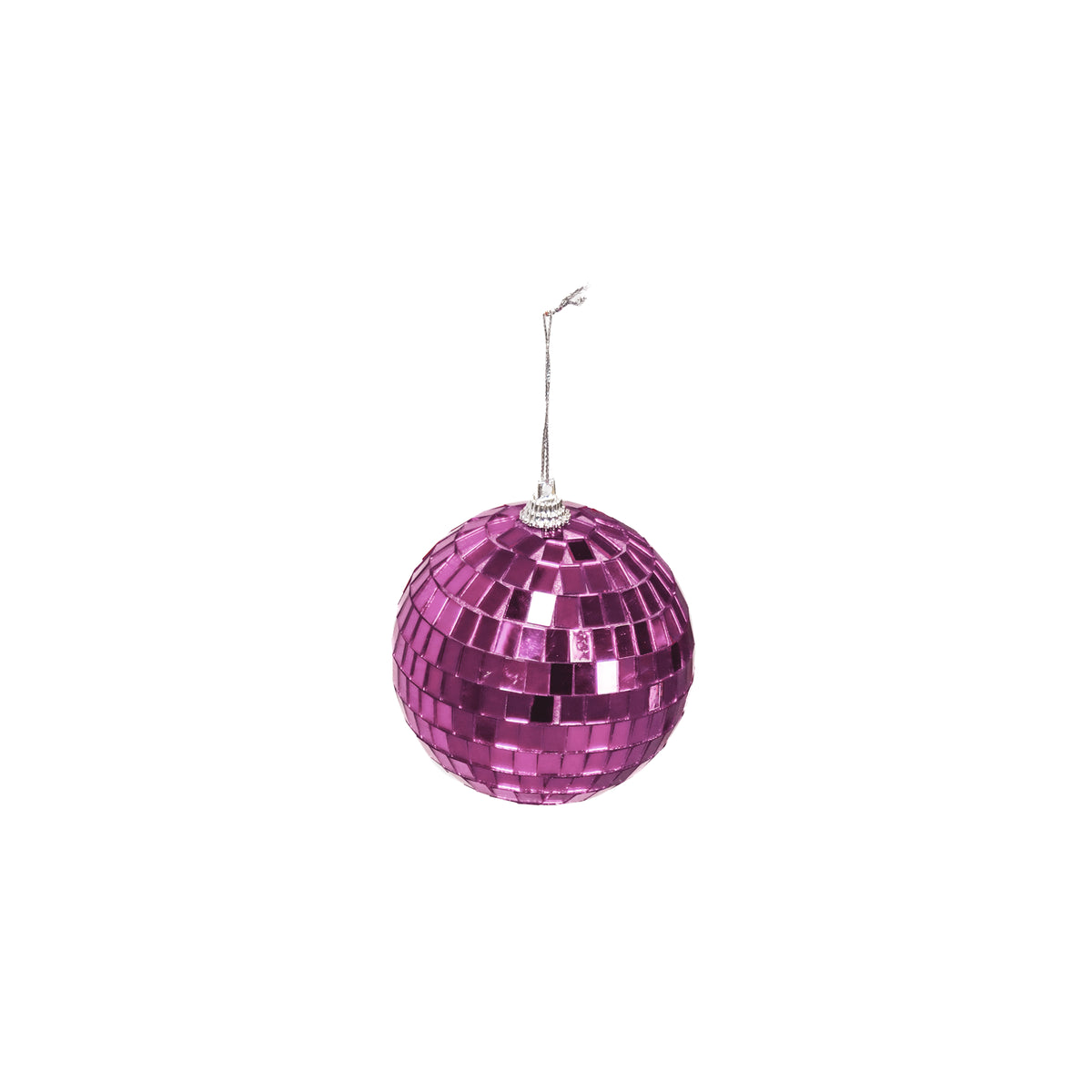 HOUSEVITAMIN KERSTHANGER DISCOBAL FOAM/GLAS ROZE 15 CM