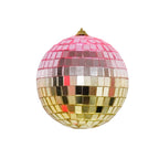 HOUSEVITAMIN KERSTHANGER DISCOBAL FOAM/GLAS ROZE/GOUD 30 CM