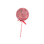 HOUSEVITAMIN DECORATIEVE LOLLY SCHUIM ROOD/WIT 35 CM